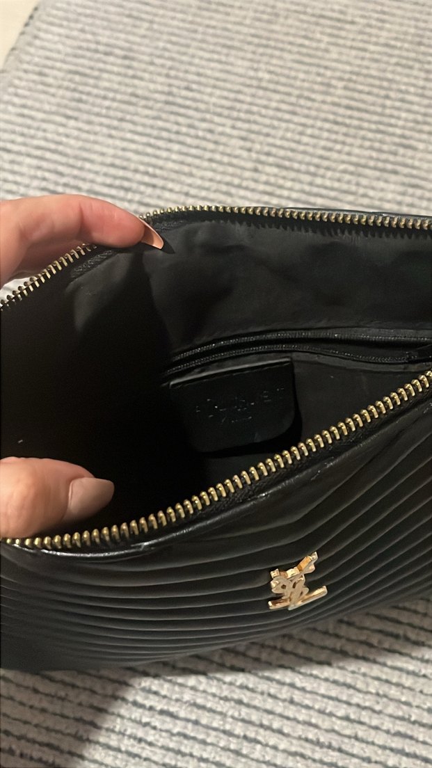 Saint Laurent siyah clutch çanta - Görsel 3