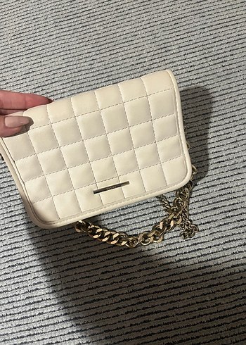 Bershka krem çanta - Görsel 2