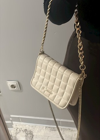 Bershka krem çanta - Görsel 6