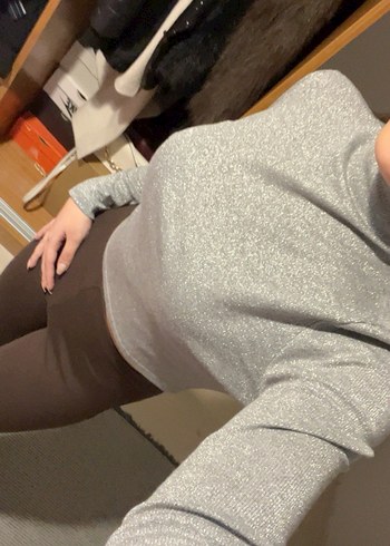 Gri simli üst - Görsel 4