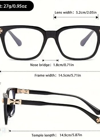 Chrome Hearts Unisex Gözlük - Görsel 5