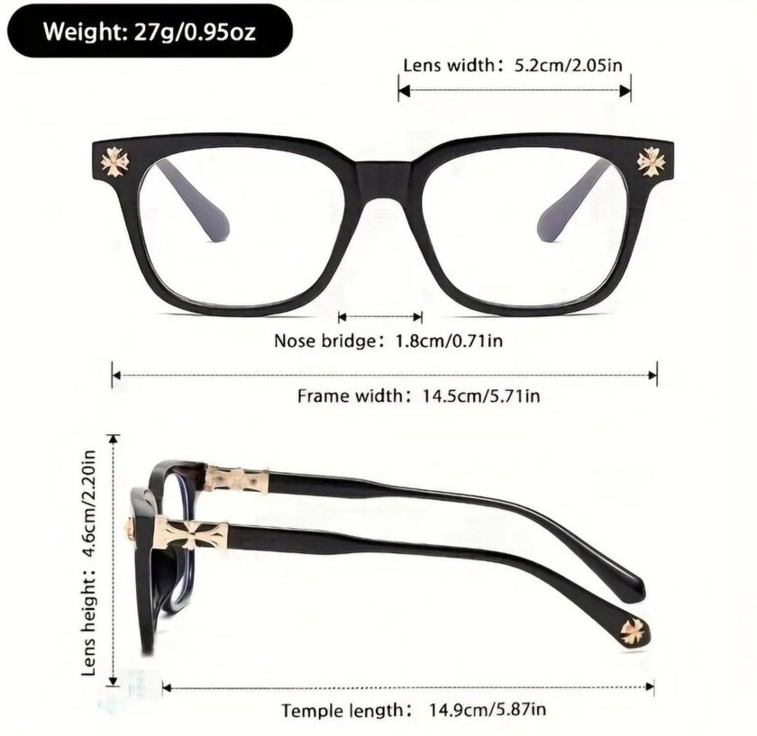 Chrome Hearts Unisex Gözlük - Görsel 5