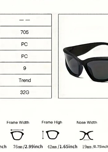 Y2k Unisex Rave Gözlük - Görsel 6