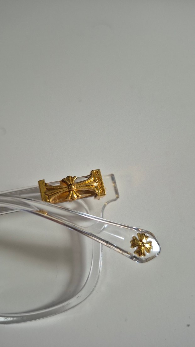 Chrome Hearts Şeffaf Gözlük - Görsel 4