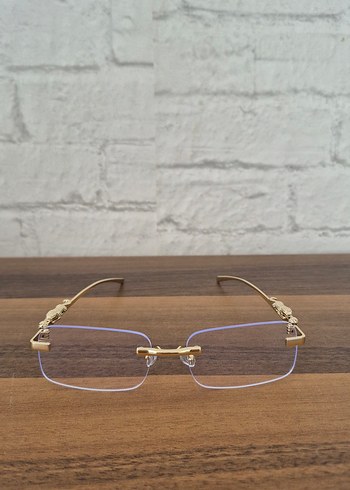 Unisex Cartier Çerçevesiz Gözlük - Görsel 4