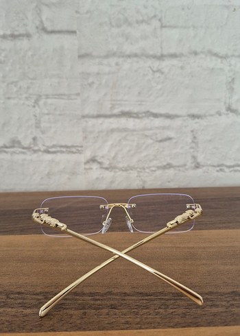 Unisex Cartier Çerçevesiz Gözlük - Görsel 3