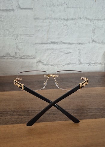 Unisex Cartier Çerçevesiz Gözlük - Görsel 3
