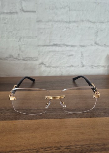 Unisex Cartier Çerçevesiz Gözlük - Görsel 4