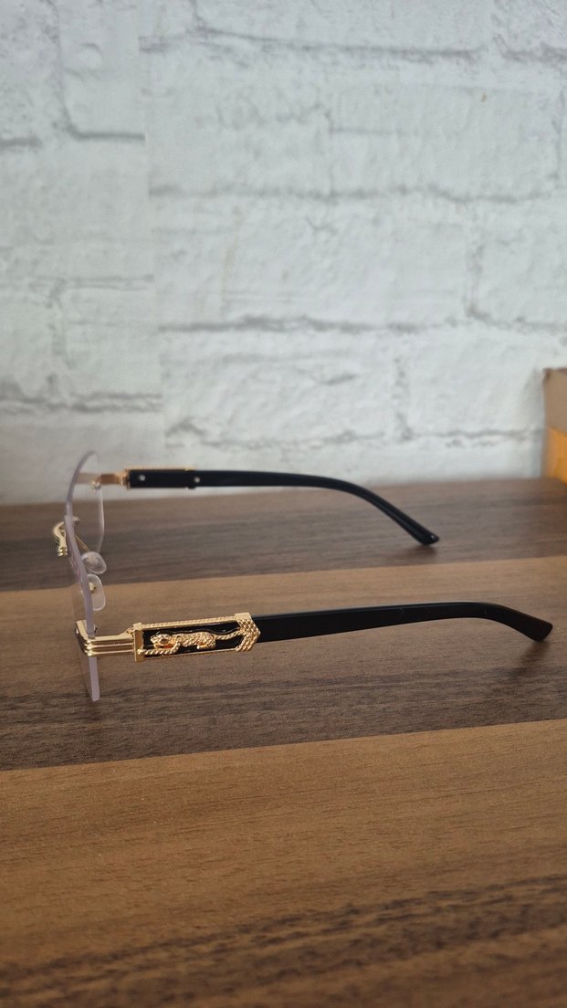 Unisex Cartier Çerçevesiz Gözlük - Görsel 2