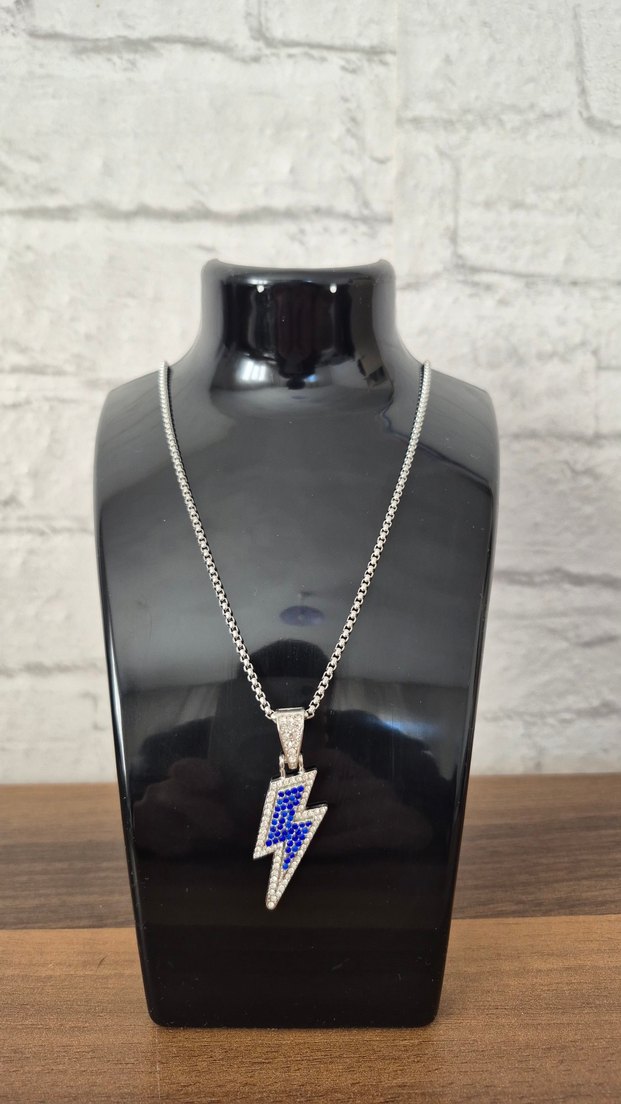 Unisex Lightning Chain Kolye - Görsel 2