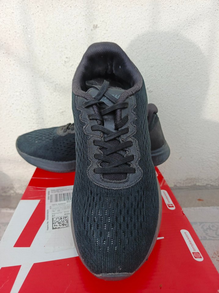 Siyah Gri Erkek Spor Ayakkabı Velcro orijinal - Görsel 2