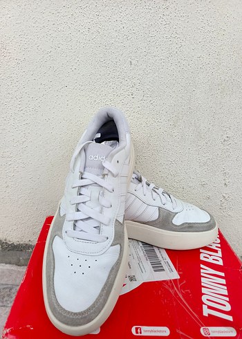 Beyaz Gri Spor Stiletto Topuklu erkek Spor Ayakkabı orjinal - Görsel 2