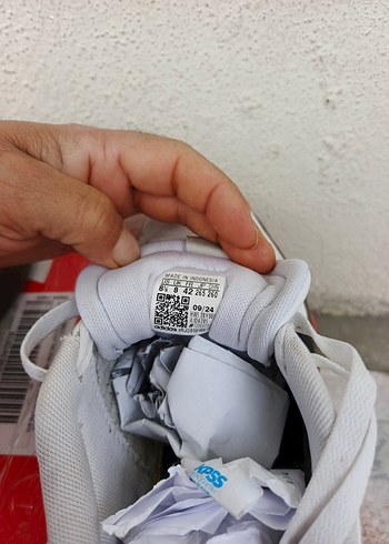 Beyaz Gri Spor Stiletto Topuklu erkek Spor Ayakkabı orjinal - Görsel 3