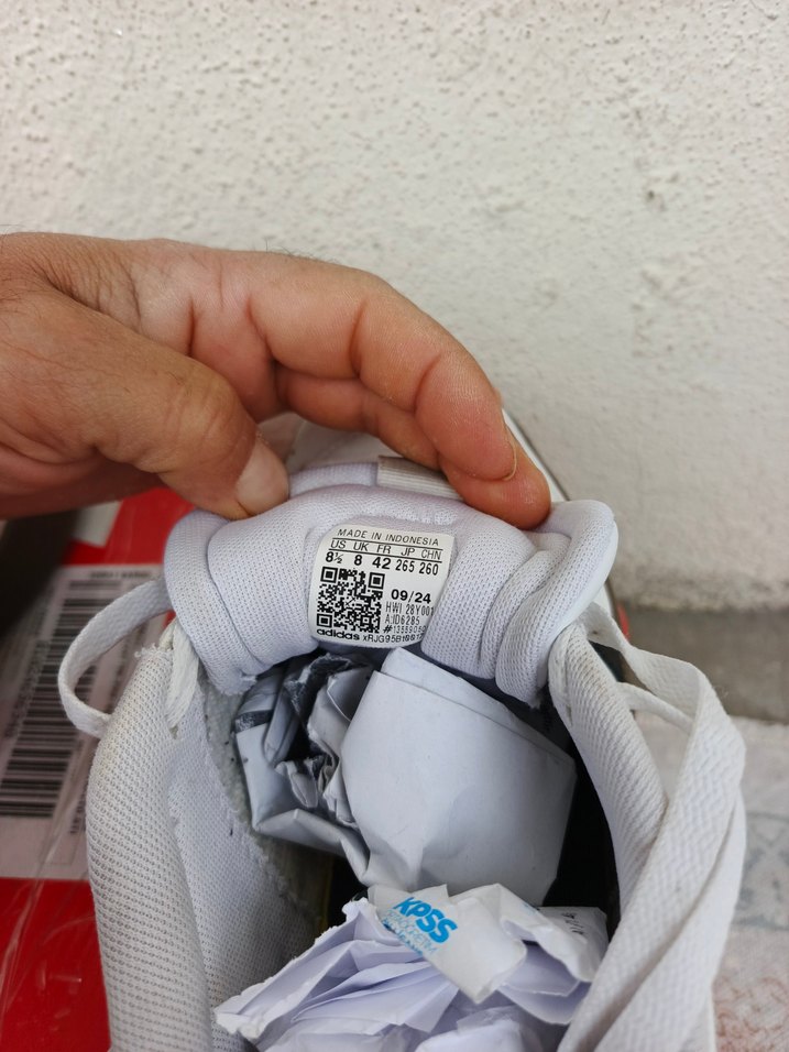 Beyaz Gri Spor Stiletto Topuklu erkek Spor Ayakkabı orjinal - Görsel 3