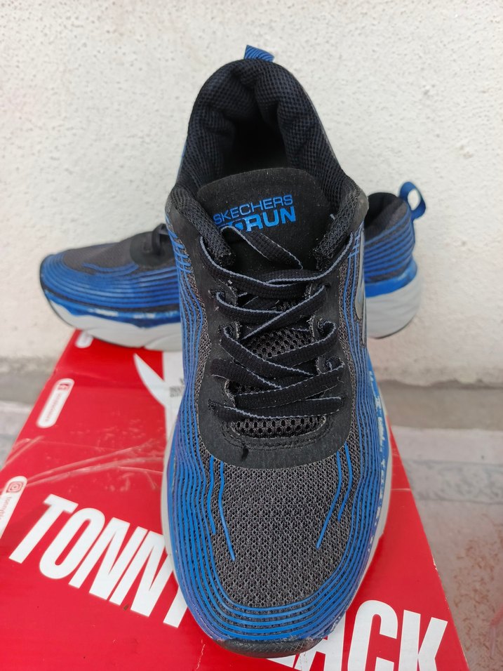 Mavi Elastik Bağcıklı Erkek Spor Ayakkabı orijinal - Görsel 2