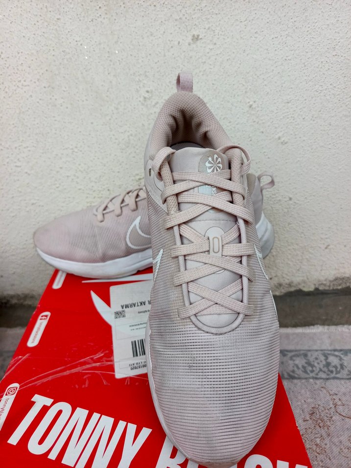 Pembe Bağcıklı Spor Kadın Sneakers - Görsel 2