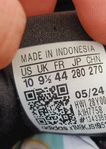 Gri Erkek Spor Ayakkabısı Velcro Detaylı orijinal - Görsel 3