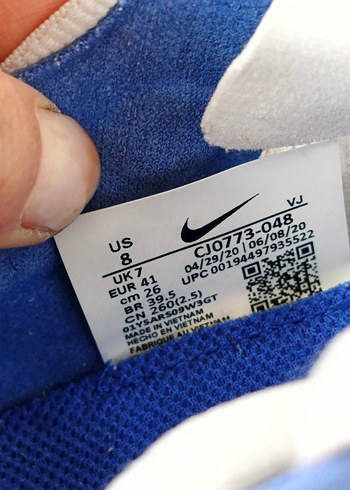 Gri Nike Spor Kadın Sneakers orijinal - Görsel 3