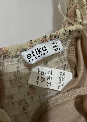 Bej Bohem Mini Elbise - Görsel 4