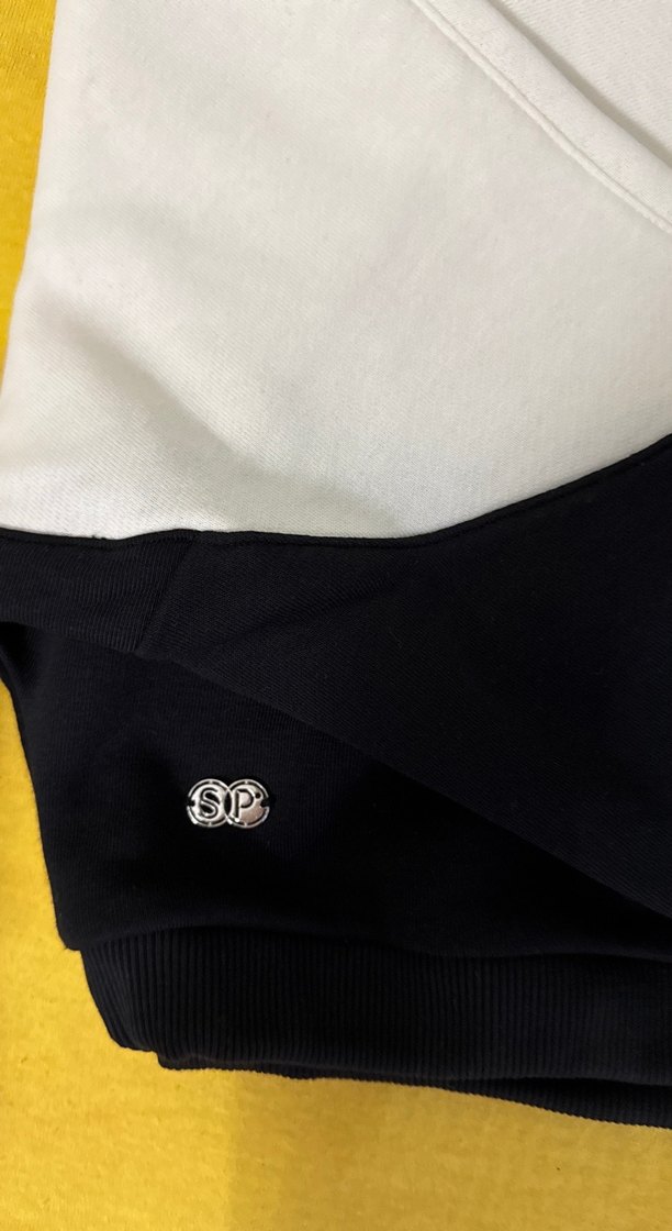 Siyah-Beyaz Kadın Sweatshirt - Görsel 2