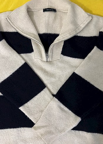 Gri Yüksek Yakalı Örgü Kadın Kazak - Görsel 3