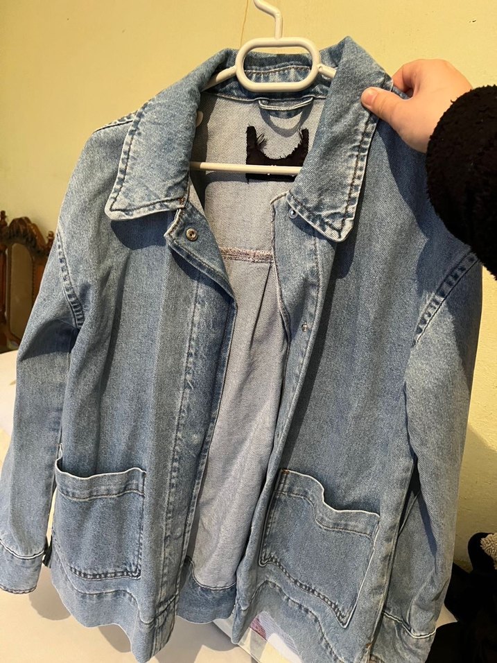 Mavi kot ceket - Görsel 3