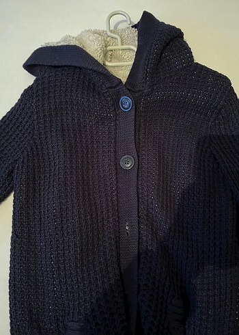 Kadın  Yünlü Yüksek Yaka Triko ceket - Görsel 3