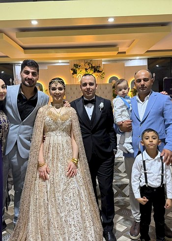 Drapeli Altın Renk Bohem nişanlık - Görsel 5