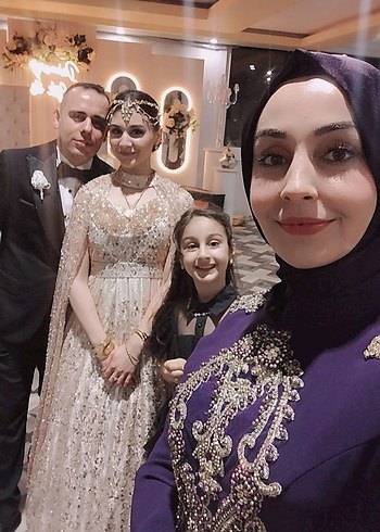 Drapeli Altın Renk Bohem nişanlık - Görsel 9