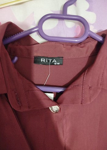 Bordo Uzun Kollu Salaş Kadın Elbise - Görsel 6