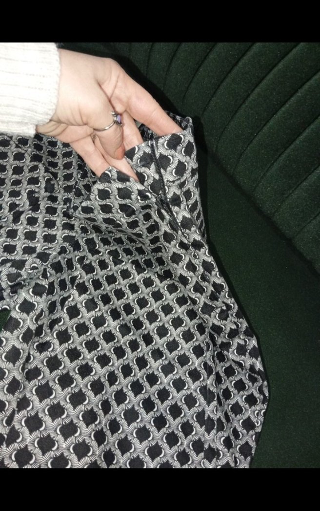 Kahverengi Puantiyeli Kadın Kumaş Pantolon - Görsel 3