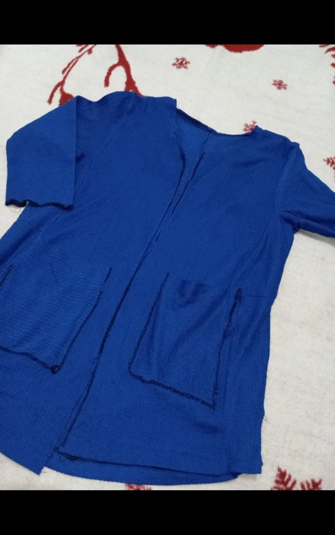 Bohem Çok Renkli Midi Kalem Etek ve hırka - Görsel 2