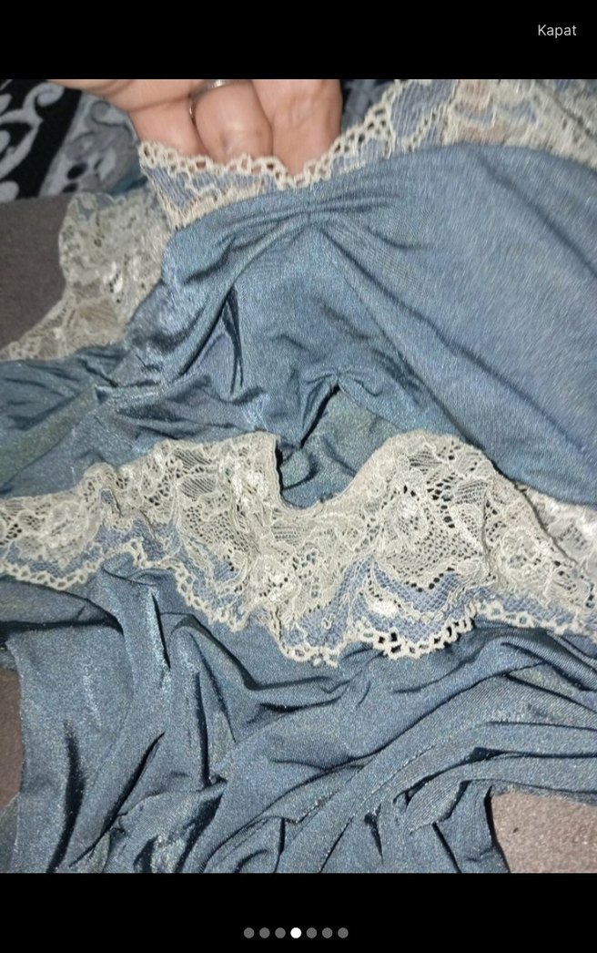 Dantelli Bohem Vintage Kadın Gecelik - Görsel 2