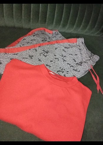 Gri Rahat Kesim Kadın Eşofman Altı - Görsel 2