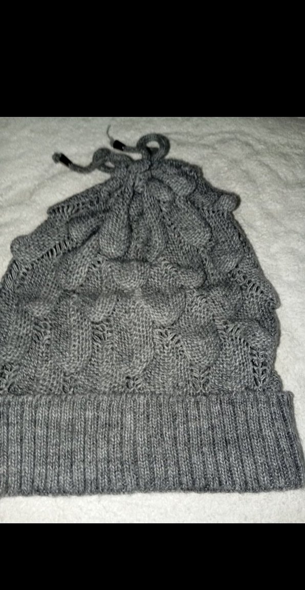 Kadın Gri Örgü Bere - Görsel 2