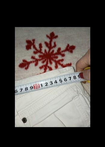 Nakışlı Beyaz  erkek jean - Görsel 10