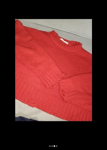 Kadın Kırmızı Rahat Kesim Sweatpant - Görsel 2