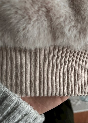 Bej Kadın Peluş Ceket - Görsel 10