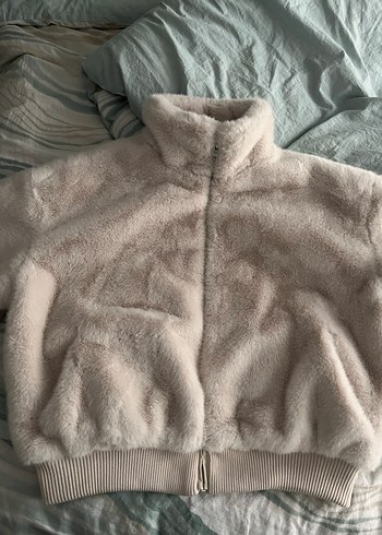 Bej Kadın Peluş Ceket - Görsel 13