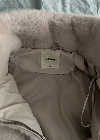 Bej Kadın Peluş Ceket - Görsel 5