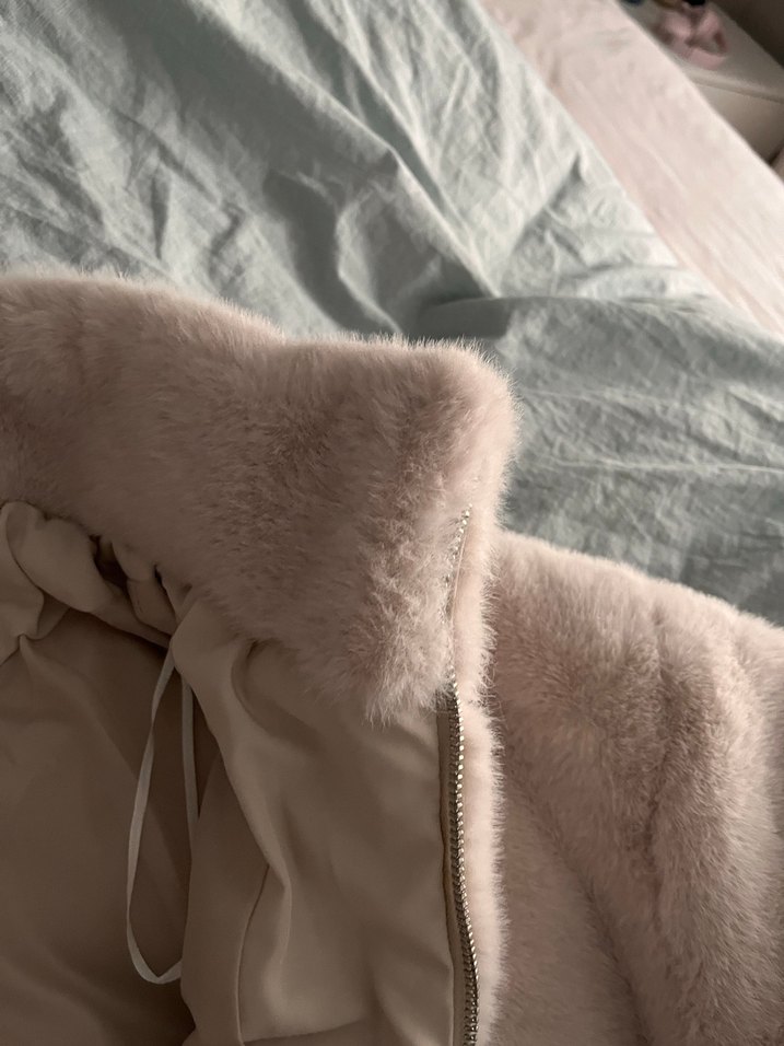 Bej Kadın Peluş Ceket - Görsel 2