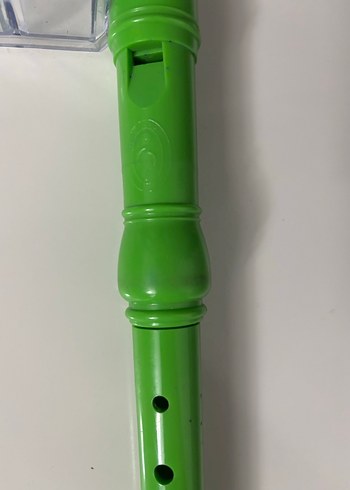 Yeşil Renkli Renkli Plastik Flüt - Görsel 2