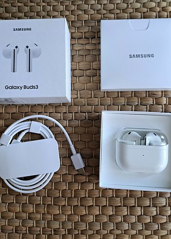 Samsung Galaxy Buds3 Kablosuz Kulaklık Beyaz - Görsel 2