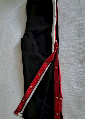 Çıtçıtlı Siyah Kadın Pantolon - Görsel 2