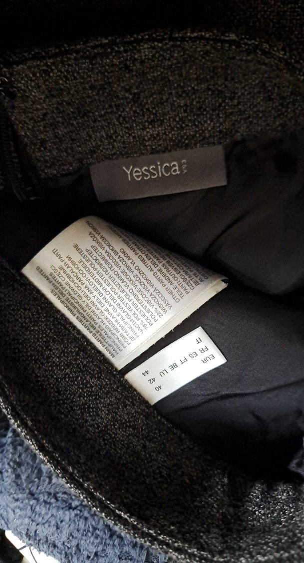 Gri Pilili Midi Etek - Görsel 2