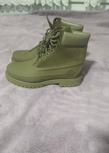 Timberland 6 Inch Lace Up Waterproof Erkek Yeşil Bot - Görsel 2