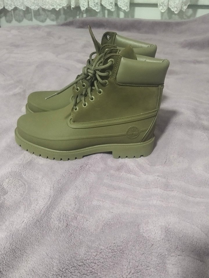 Timberland 6 Inch Lace Up Waterproof Erkek Yeşil Bot - Görsel 2