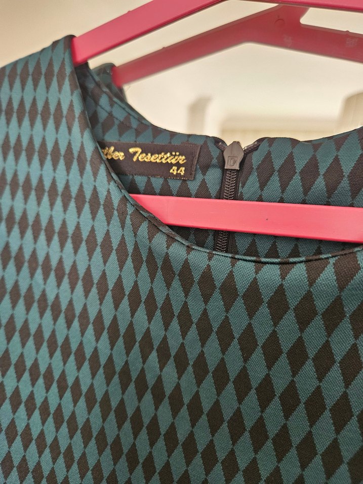 Yeşil Uzun Kollu Elbise - Görsel 2