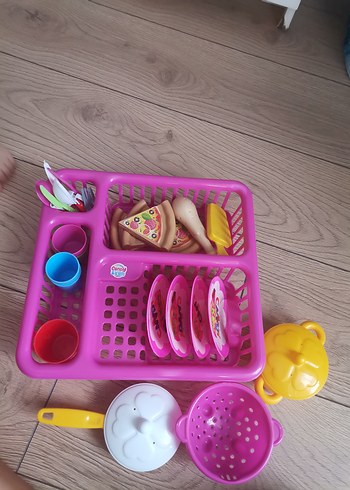 Diğer Çocuk Oyuncak Yemek Seti Pembe Renkli