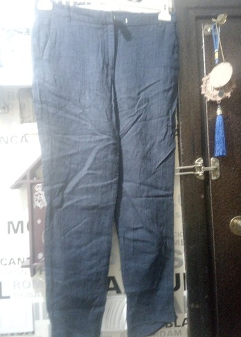 Kadın Lacivert Bol Kesim Denim Pantolon - Görsel 2